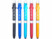 5 stylos à bille 4 en 1 avec stylet, support smartphone et lampe led Pearl