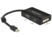 Adaptateur mini Displayport 1.1 mâle vers VGA / HDMI / DVI femelle passif noir DeLock