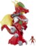 Figurine Power Rangers rouge avec dragon Thunderzord de 35 cm.