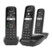 Image article Téléphone fixe AS690 Trio - 3 combinés - Sans répondeur - Noir