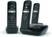 Téléphones fixes AS690A Trio - 3 combinés - Avec répondeur - Noir