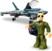 Avion Boeing F/A-18E Super Hornet avec une petite figurine articulée de Maverick.