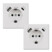 Image article 2 prises encastrables avec port USB-A et port USB-C