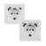 Image article Prise encastrable avec port USB-A et port USB-C + Prise encastrable avec 2 ports
