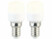 Image article 2 ampoules LED E14 / T25 / 150 lm / 2 W blanc chaud