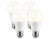 Image article 4 ampoules LED E27 avec 3 niveaux de luminosité - 9 W - 830 lm - Blanc chaud