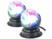 2 boules disco rotatives à 360° avec effets lumineux LED RVB 3 W