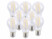 Image article 8 ampoules LED à filament E27 - 7,2 W - 806 lm - Blanc chaud