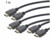 Image article 3 câbles HDMI High-Speed pour 4K, 3D & Full HD, HEC, noir, 1 m