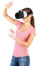 Lunettes de réalité virtuelle V6 pour smartphone avec commandes Bluetooth