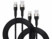 Image article 2 câbles enroulables magnétiques USB-A / USB-C – 1 m