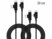 Image article 2 câbles USB-A / USB-C vers USB-C / Lightning - 30 cm