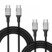 Image article 2 câbles USB-C / USB-C Power Delivery jusqu'à 100 W - 50 cm