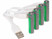 Image article 4 accumulateurs AAA 500 mAh avec port de chargement USB