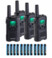 Image article 4 talkies-walkies WT-250 avec fonction VOX et 12 accumulateurs AAA