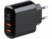 Image article Chargeur secteur USB 2 ports 18 W avec écran - coloris noir