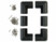 Image article Kit de fixation pour panneau solaire en ABS - coloris noir