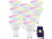 Image article 10 spots LED connectés GU10 RVB/CCT compatibles commandes vocales LAV-215.RVBw