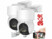 Image article 2 caméras d'extérieur 2K connectées IPC-392 avec fonction Pan-Tilt et sirène