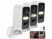 Image article 3 caméras IP d'extérieur 2K connectées avec batterie IPC-660