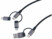 Câble USB 100 cm avec gaine textile robuste