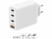 Image article Chargeur secteur GaN 4 ports USB-A / USB-C 120 W – blanc