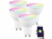 Image article 4 spots LED connectés GU10 RVB/CCT compatibles commandes vocales LAV-215.RVBw