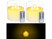 Image article 2 bougies à LED télécommandées en cire véritable avec 3 flammes vacillantes