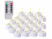 Image article 24 bougies chauffe-plat LED effet flamme rechargeables et télécommandées