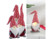 Image article 3 lutins décoratifs avec nez lumineux - coloris rouge