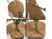4 images illustrant les étapes pour installer une natte de coco sur une plante en pot