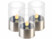 Image article 3 photophores solaires "Lucy" avec LED effet flamme