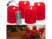Image article 4 bougies de l'Avent LED effet flamme télécommandées - coloris rouge