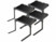 Image article 4 tablettes de lit pliables coloris noir