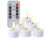 Image article 6 bougies chauffe-plat LED effet flamme rechargeables et télécommandées