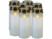 Image article 8 grandes lanternes funéraires avec effet flamme à piles - coloris blanc