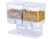 Image article Double distributeur alimentaire - coloris blanc