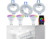 Image article 3 cadres encastrables coloris argenté avec 3 ampoules LED LAV-300.zigbee