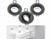 Image article 3 cadres encastrables pour ampoule MR16 avec angle réglable - coloris noir