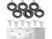 Image article 6 cadres encastrables coloris noir avec 6 spots LED