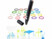 Image article Stylo d'impression 3D compact avec 20 filaments PLA colorés