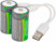 Image article 2 accus lithium-ion C 2300 mAh avec port de chargement USB-C