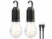 Image article 2 ampoules LED 120 lm rechargeables avec batteries