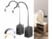 Image article 2 lampes à col de cygne avec prise secteur et ports USB - Noir