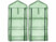 Image article 2 serres en film 3 étages avec porte enroulable - transparent vert