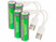 Image article 4 accus lithium-ion 18650 2000 mAh avec port de chargement USB-C