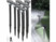 Image article 8 bornes lumineuses solaires avec capteur de mouvement - blanc froid
