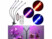 Image article Lampe horticole LED rouges et bleues avec 4 têtes à col de cygne PL-355