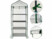 Image article Serre en film 4 étages avec porte enroulable - transparent blanc