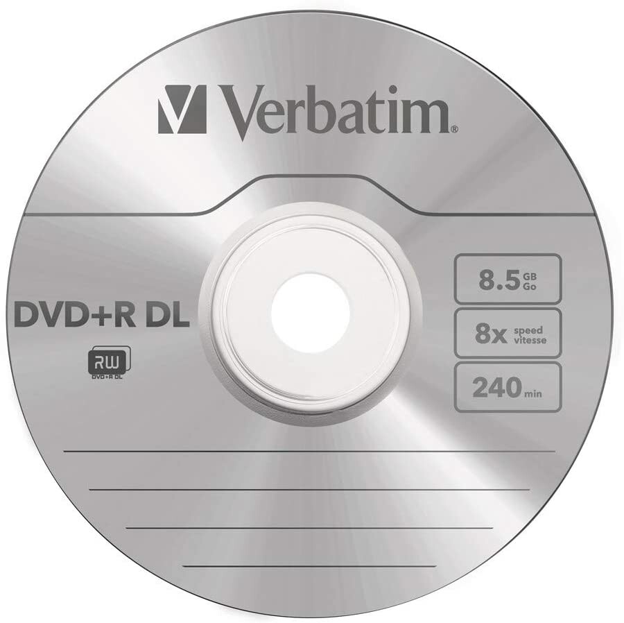 DVD+R à double couche, capacité 8,5 Go, boîte de 10 DVD